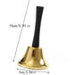 Gold Christmas Hand Bell with Wooden Handle V3
