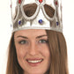 Metallic Jeweled Crown - Gold