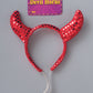 Hot Glam Devil Sequin Headband