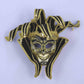 Venetian Jester Mask: Black/Gold (MA-405)