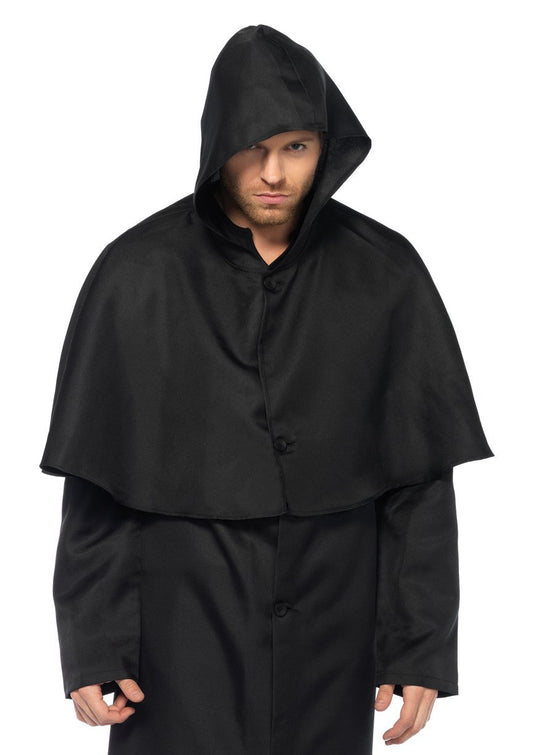 Hooded Button Front Cloak