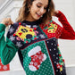 Snowflake Round Neck Pullover Christmas Sweater