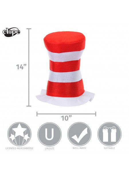 Dr. Seuss Cat in the Hat Kids Felt Stovepipe