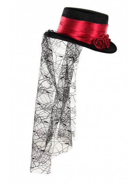 Gothic Rose Top Hat