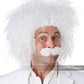 E=MC2 Wig & Mustache: White