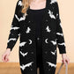 Halloween Bats Long Sleeve Cardigan