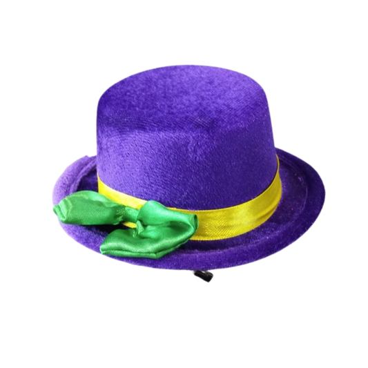 Mini Purple, Green and Gold Top Hat