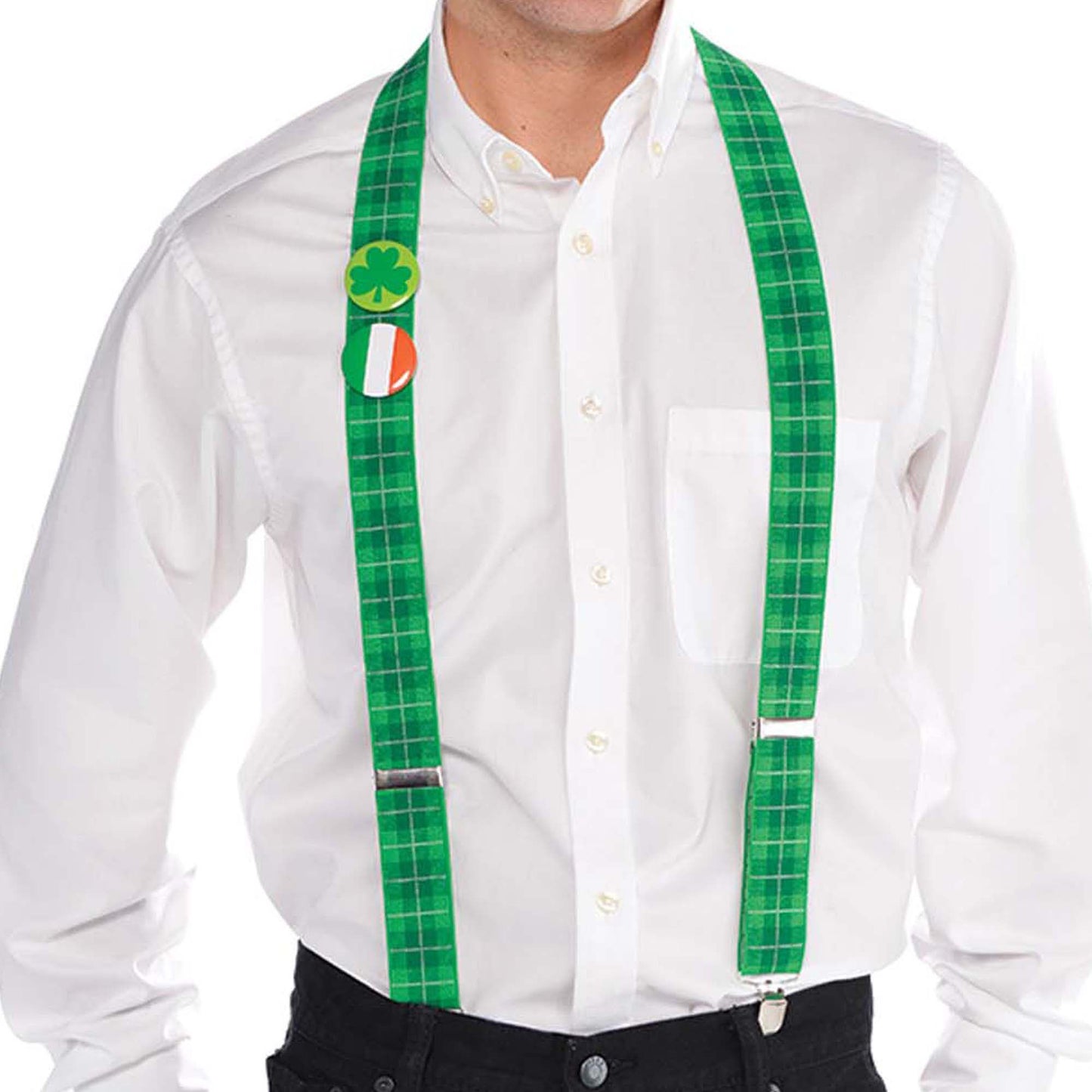 St. Patrick's Day Suspenders: O/S