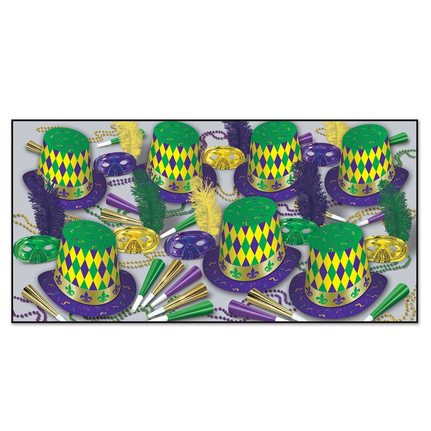 Mardi Gras Party Kit For 50