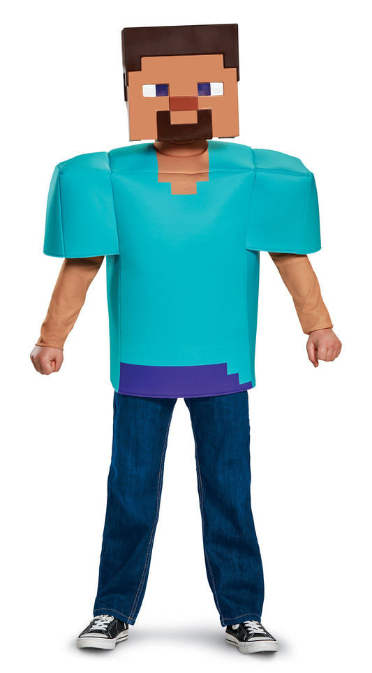 Kids Minecraft Steve Costume (Classic)