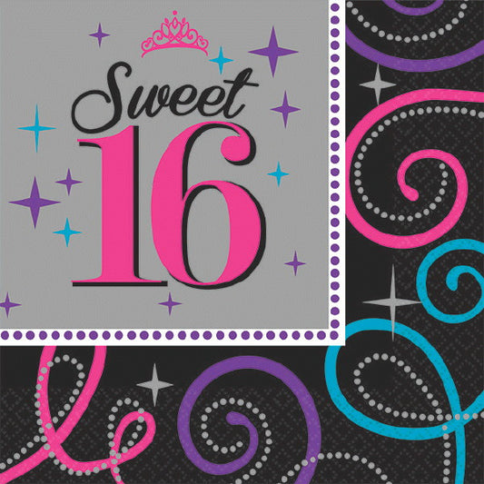 Luncheon Napkins - Sweet 16 (16ct.)