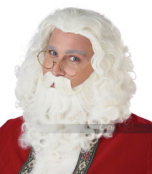 Santa Wig and Beard Set with Moustache