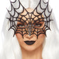 Web Masquerade Mask - Black