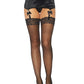 Rhinestone Backseam Sheer Stockings - Black