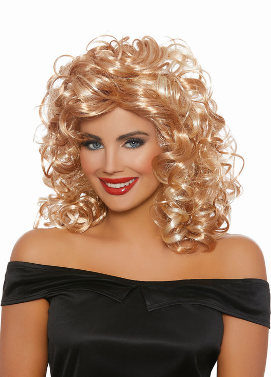 50's Sandy Wig - Blonde/Honey Brown