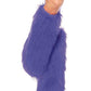 Furry Leg Warmers - Purple