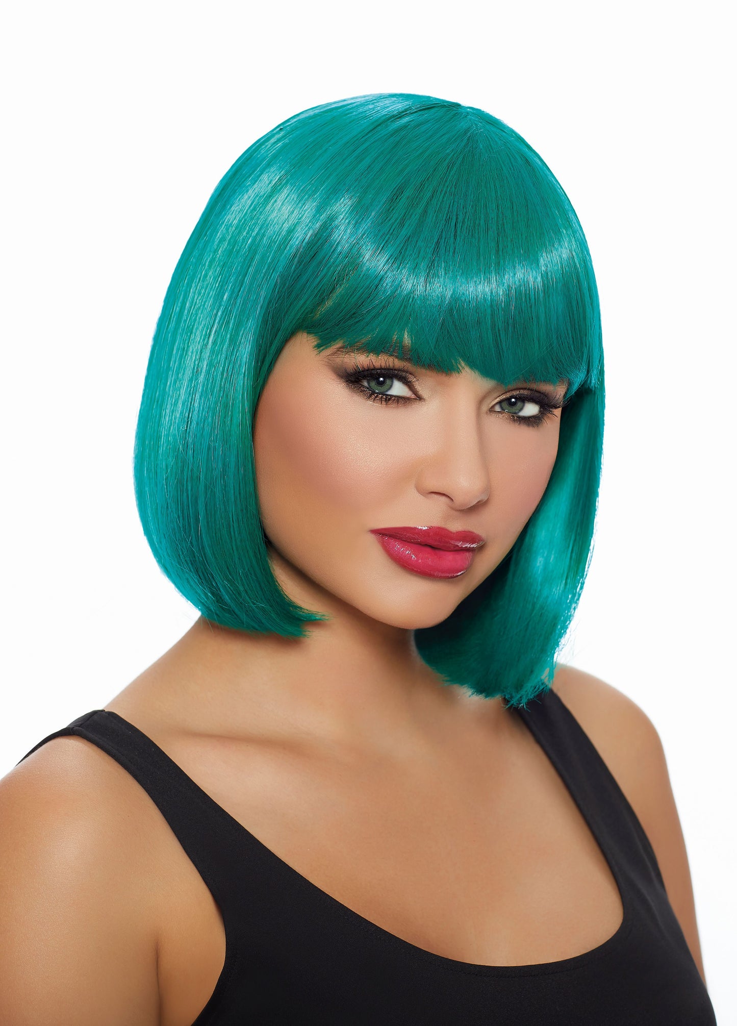 Mid-Length Bob Wig - Teal