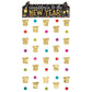 New Years Doorway Curtain: Colorful Confetti (77"x39")