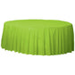 Plastic Table Cover: Round - Kiwi Green