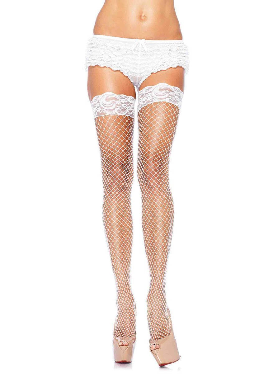 Stay Up Fishnet Thigh Highs