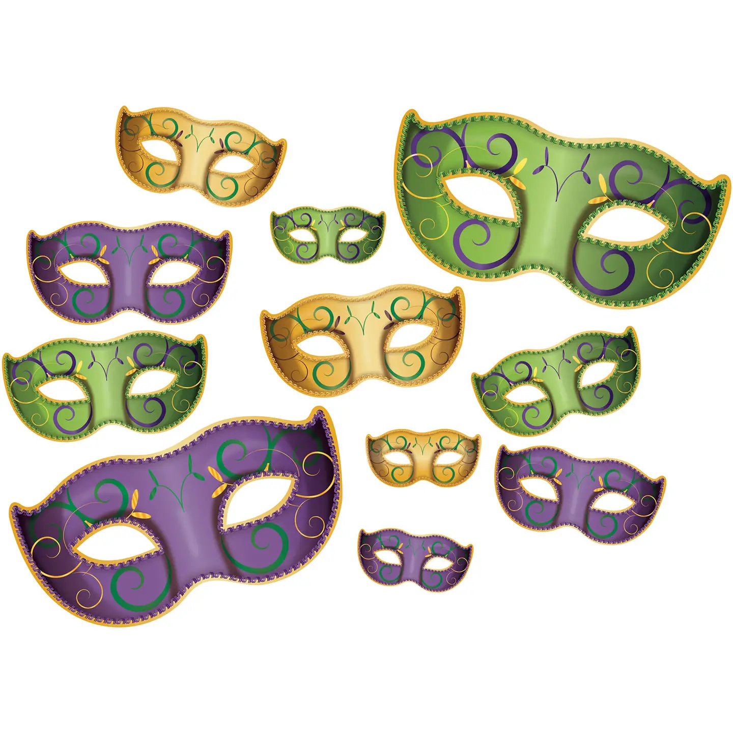 11Pcs MG Mask Cutouts
