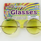 60's Hippie Glasses: Yellow