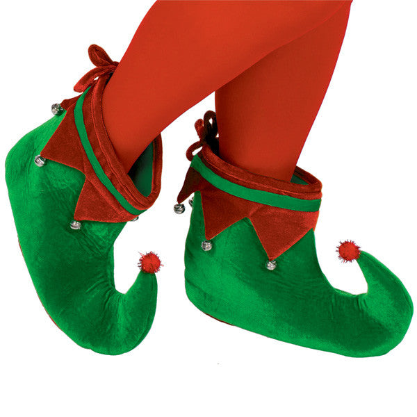 Elf Shoes: Red/Green - Adult Size