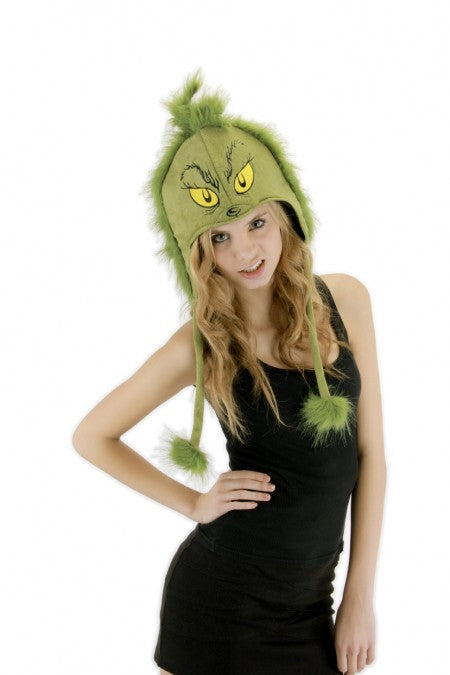 The Grinch Plush Hoodie Hat