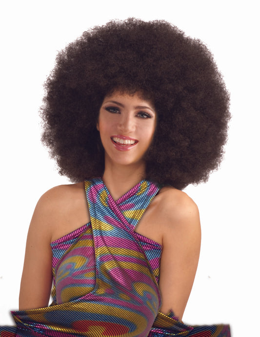 Deluxe Mega Fro Wig (Afro): Brown