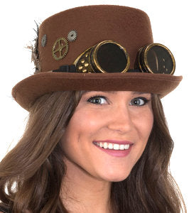 Steampunk Hat w/ Goggles