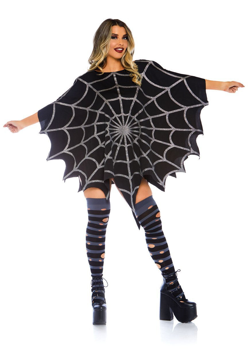 Glitter Web Poncho