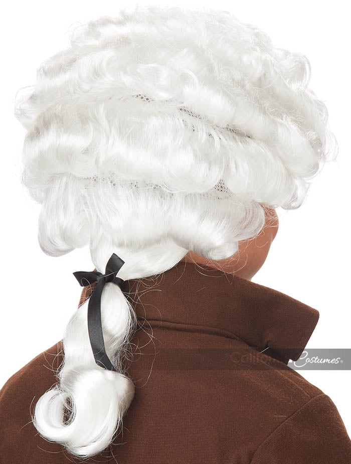 Colonial Man Wig: Child - White