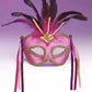 Venetian Mask w/ Feathers and Ribbons - Black