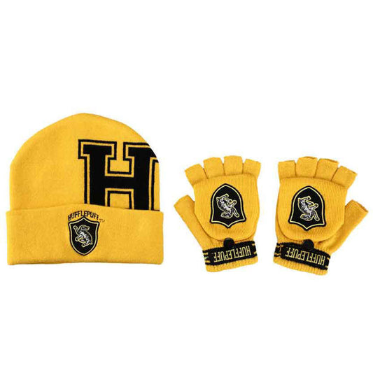 Hufflepuff Beanie & Glomitts Combo (Harry Potter)