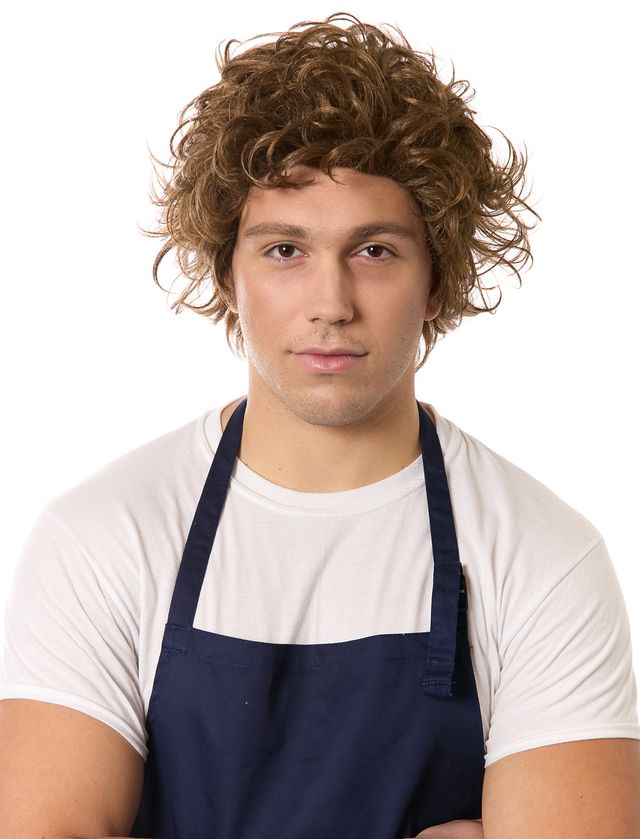 Men's Yes Chef Wig - Brown