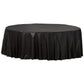 Plastic Table Cover: Round - Black