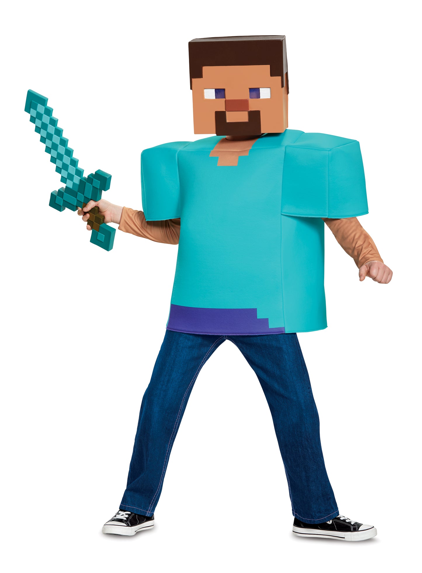 Kids Minecraft Steve Costume (Classic)