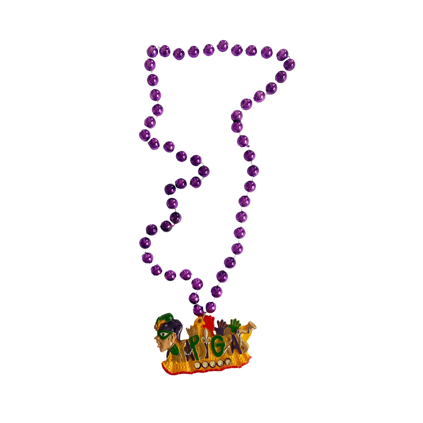 Specialty Beads - Jester Face Mardi Gras Float