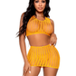 Crochet Net Tank Top & Skirt