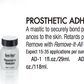 Prosthetic Adhesive