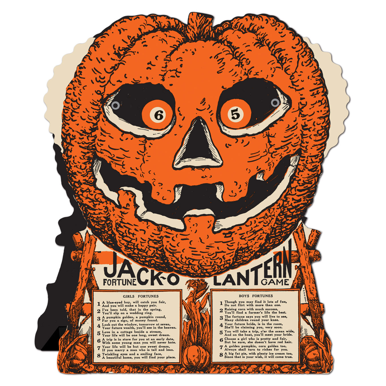 Vintage Halloween: J-O-L Fortune Wheel Game