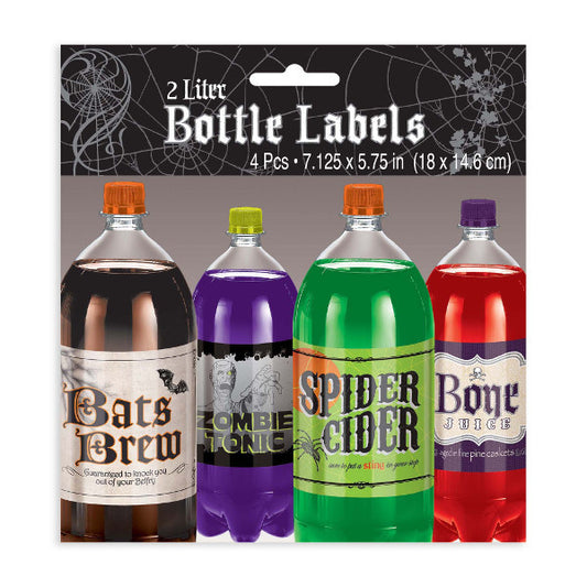 Shocktails: Printed Sticker Bottle Labels (4pk.)