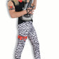 Men's 80's Zebra Pants: Standard