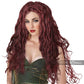 Medusa Wig: Dark Red