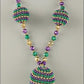 42" Mardi Gras Necklace w/ 3 Beaded Balls