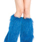 Furry Lurex Leg Warmers