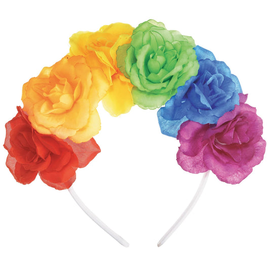 Flower Headband - Rainbow