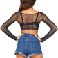 Rainbow Glitter Crop Top - Standard