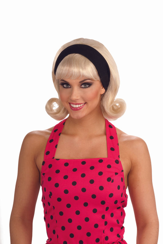 50's Flip With Headband: Blonde