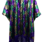 Sequin Duster Jacket: Mardi Gras - O/S